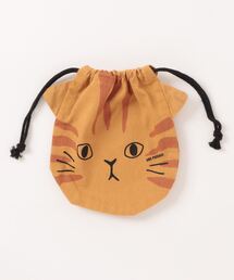 AND PACKABLE　PO猫ツイル巾着