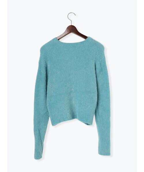 Te chichi（テチチ）の「ラメフェザーニットカーディガン（カーディガン/ボレロ・レディース・チャコールグレー/シルバー/ブルー・F）」の17枚目の写真