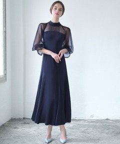 ダブルサテンクラシカルワンピース（ワンピース）｜anuans（ア