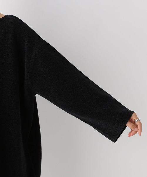 LEPSIM(レプシィム)の「12ゲージモールニットチュニックワンピース 976816(ワンピース・レディース・アイボリー/ブラック・FREE)」の15枚目の写真