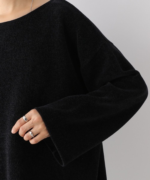 LEPSIM(レプシィム)の「12ゲージモールニットチュニックワンピース 976816(ワンピース・レディース・アイボリー/ブラック・FREE)」の16枚目の写真