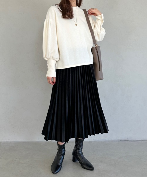 MYMOOD.（マイムード）の「pocket square tote bag／外ポケットスクエアPUトートバッグ（トートバッグ・レディース・ブラック/ブラウン/ダークブラウン/グレイッシュベージュ/アイボリー・FREE）」の20枚目の写真