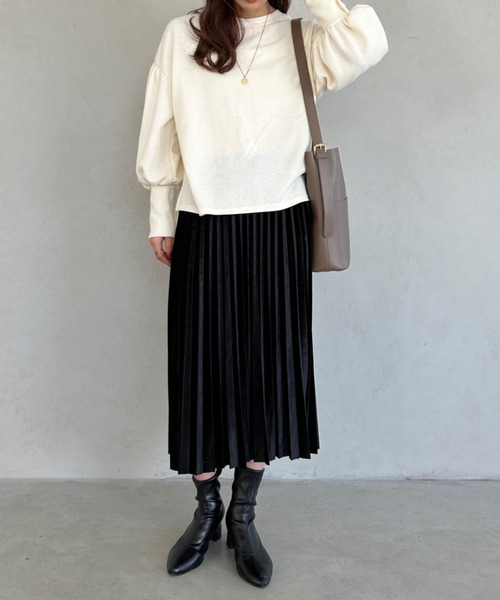 MYMOOD.（マイムード）の「pocket square tote bag／外ポケットスクエアPUトートバッグ（トートバッグ・レディース・ブラック/ブラウン/ダークブラウン/グレイッシュベージュ/アイボリー・FREE）」の19枚目の写真