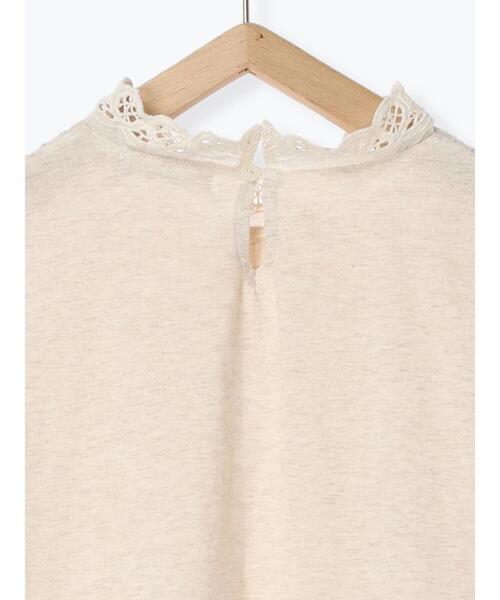 Samansa Mos2（サマンサ モスモス）の「スタンドレースカットソー（Tシャツ/カットソー・レディース・ベージュ/ブラック/オフホワイト・F）」の12枚目の写真