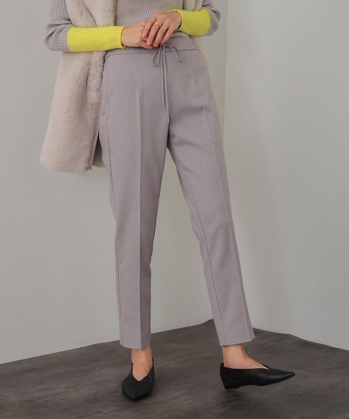 Bou Jeloud（ブージュルード）の「裏起毛スリムパンツ（その他パンツ・レディース・ライトグレー/キャメル/ブラック・36/38）」の2枚目の写真