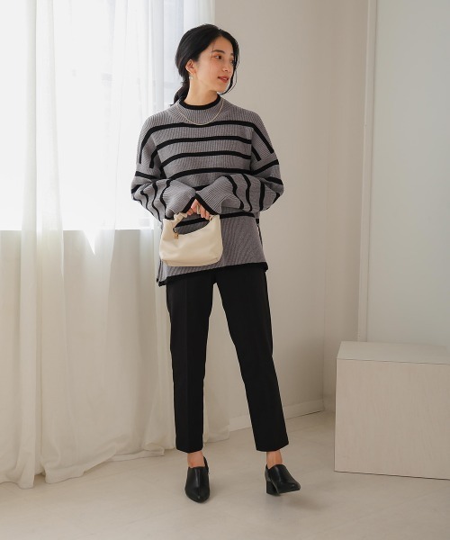 Bou Jeloud（ブージュルード）の「裏起毛スリムパンツ（その他パンツ・レディース・ライトグレー/キャメル/ブラック・36/38）」の22枚目の写真