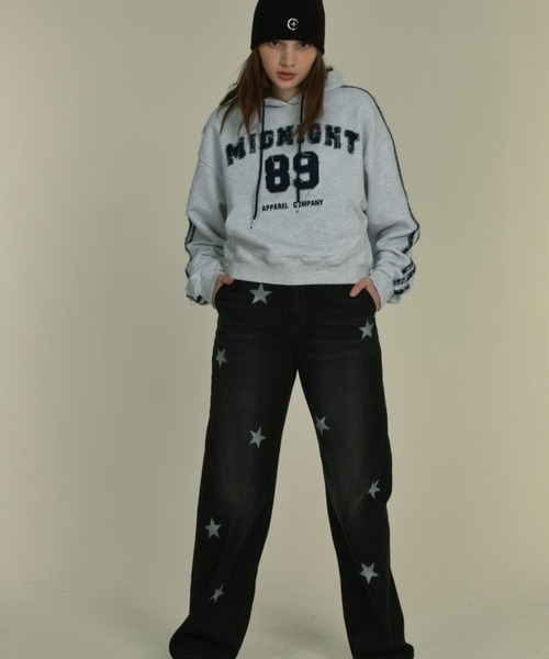 Midnight Move（ミッドナイトムーブ）の「Midnight Move／スターデニムパンツ　2987725（デニムパンツ・レディース・ブラック/ブルー・MEDIUM/SMALL）」の3枚目の写真