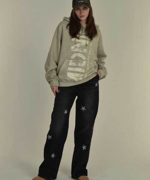 Midnight Move（ミッドナイトムーブ）の「Midnight Move／スターデニムパンツ　2987725（デニムパンツ・レディース・ブラック/ブルー・MEDIUM/SMALL）」の5枚目の写真