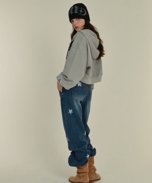 Midnight Move（ミッドナイトムーブ）の「Midnight Move／スターデニムパンツ　2987725（デニムパンツ・レディース・ブラック/ブルー・MEDIUM/SMALL）」の10枚目の写真