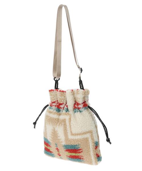 PENDLETON（ペンドルトン）の「PENDLETON ボアドローバッグ（トートバッグ・レディース・オフホワイト/ブラック・FREE）」の10枚目の写真