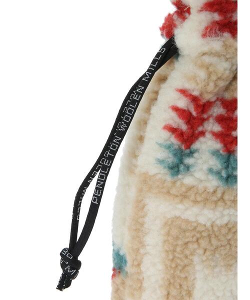 PENDLETON（ペンドルトン）の「PENDLETON ボアドローバッグ（トートバッグ・レディース・オフホワイト/ブラック・FREE）」の13枚目の写真