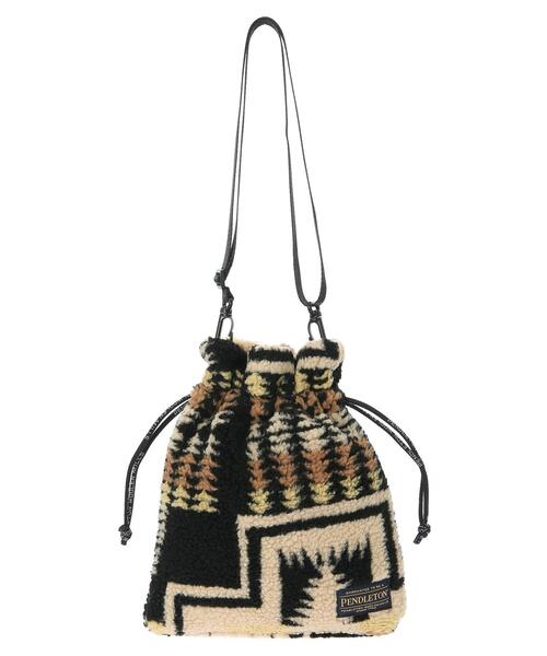 PENDLETON（ペンドルトン）の「PENDLETON ボアドローバッグ（トートバッグ・レディース・オフホワイト/ブラック・FREE）」の17枚目の写真