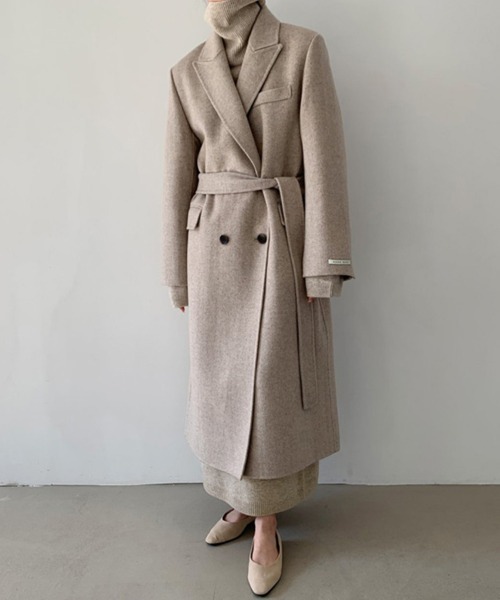 Miniministore(ミニミニストア)の「タートルネックニットワンピース 韓国風(ワンピース・レディース・ライトグレー/ベージュ/ブラック/ライトブルー/モカ・フリー)」の17枚目の写真