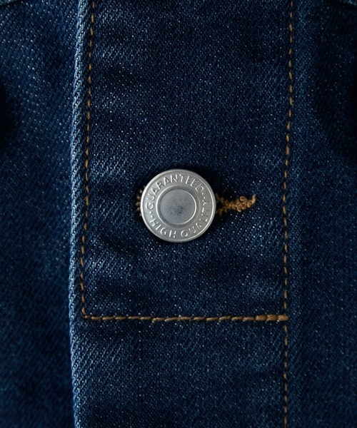 BONLECILL（ボンルシール）の「クロップドデニムボレロジャケット（デニムジャケット・レディース・ブルー/ブラック/ブルー系1/ネイビー・FREE）」の11枚目の写真