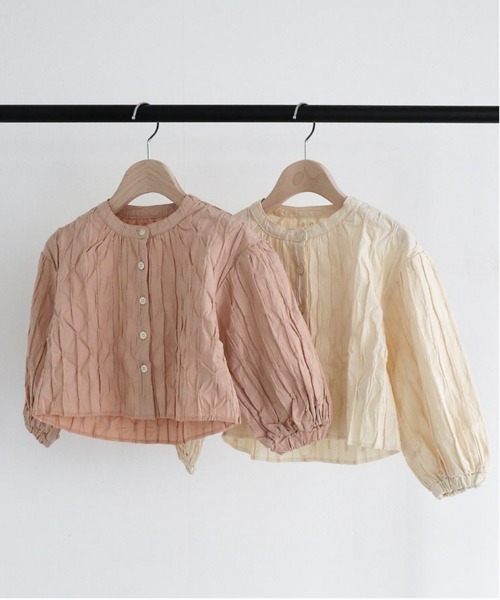 ooju（オージュ）の「【ooju】ウェービーブラウス（キッズ）（シャツ/ブラウス・キッズ・ピンク・4/3）」の2枚目の写真