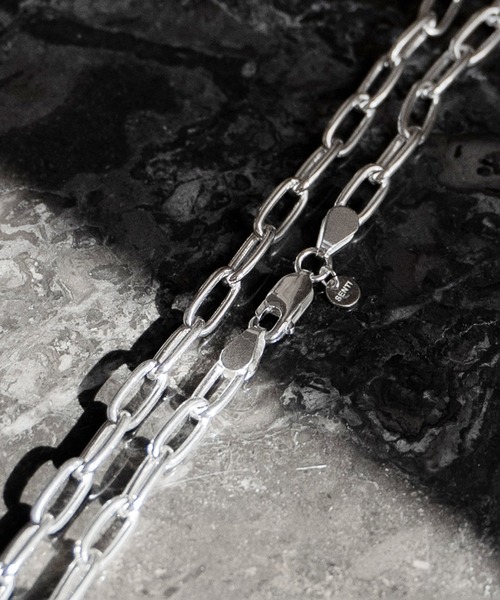 Senti（センティ）の「SENTI センティ / THICK AZUKI CHAIN SILVER シルバー925アズキチェーンネックレス / 4064（ネックレス・メンズ・シルバー・50cm）」の5枚目の写真