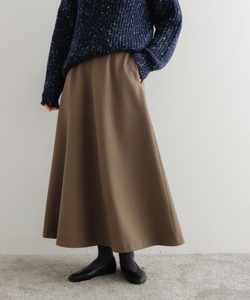 URBAN RESEARCH DOORS(アーバンリサーチドアーズ)の「ダブルクロスフレアスカート(スカート・レディース・ブラック/モカ/グレー系その他・MEDIUM)」の21枚目の写真