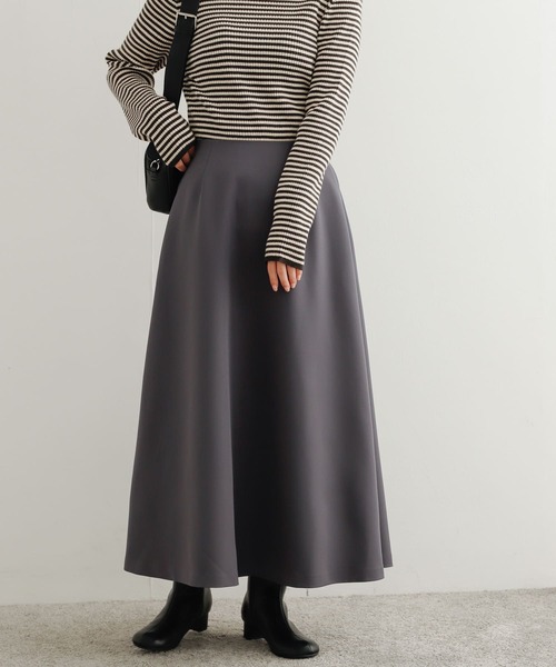 URBAN RESEARCH DOORS(アーバンリサーチドアーズ)の「ダブルクロスフレアスカート(スカート・レディース・ブラック/モカ/グレー系その他・MEDIUM)」の17枚目の写真