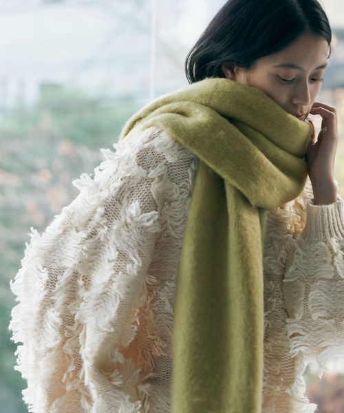 marjour(マージュール)の「COLD COLOR MUFFLER(マフラー・レディース・ブルー/ライトグレー/グリーン・FREE)」の15枚目の写真