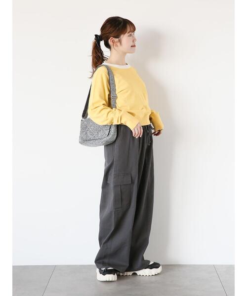 ehka sopo（エヘカソポ）の「◎リボン刺繍プルオーバー（ニット/セーター・レディース・ブラック/イエロー/グリーン/オフホワイト・F）」の9枚目の写真