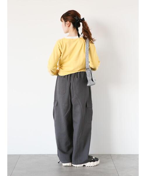 ehka sopo（エヘカソポ）の「◎リボン刺繍プルオーバー（ニット/セーター・レディース・ブラック/イエロー/グリーン/オフホワイト・F）」の11枚目の写真