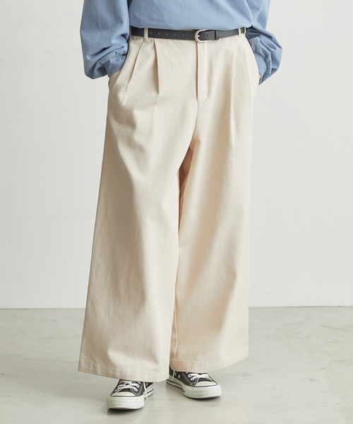 molk(モルク)の「【molk】ルーズタックストレートチノパンツ(チノパンツ・メンズ・アイボリー/ブラック/ベージュ/チャコールグレー・S/L/M)」の6枚目の写真
