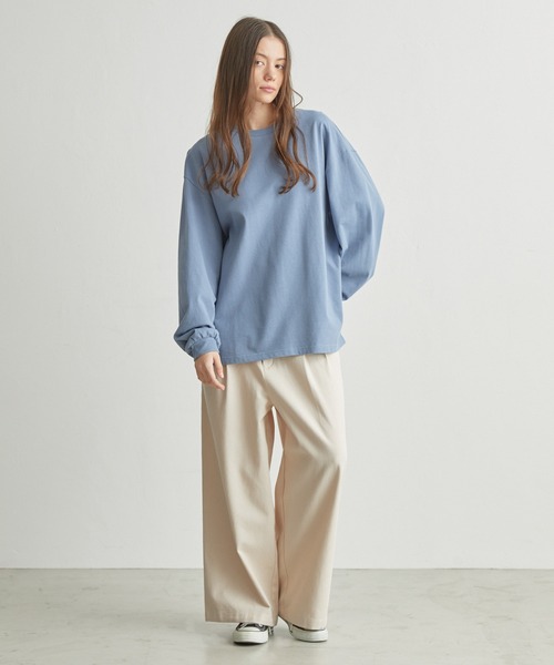 molk(モルク)の「【molk】ルーズタックストレートチノパンツ(チノパンツ・メンズ・アイボリー/ブラック/ベージュ/チャコールグレー・S/L/M)」の16枚目の写真