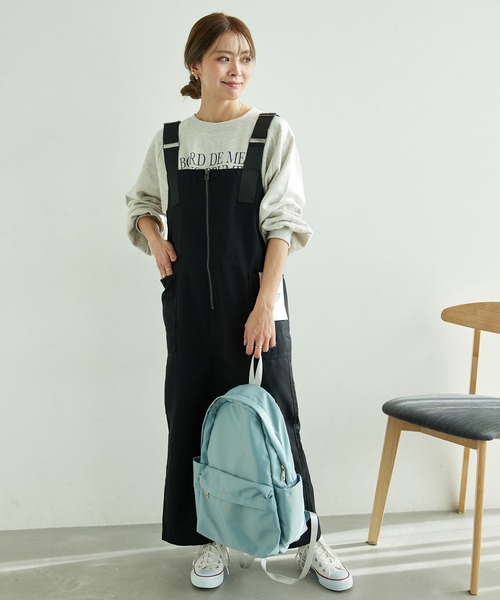 Dickies(ディッキーズ)の「【WEB限定】【Dickies/ディッキーズ】起毛ポリツイルジャンスカ(ジャンパースカート・レディース・ブラック/キャメル・38)」の22枚目の写真