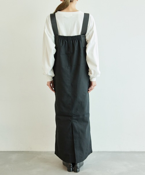 Dickies(ディッキーズ)の「【WEB限定】【Dickies/ディッキーズ】起毛ポリツイルジャンスカ(ジャンパースカート・レディース・ブラック/キャメル・38)」の9枚目の写真