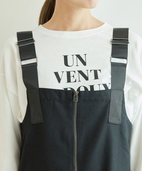 Dickies(ディッキーズ)の「【WEB限定】【Dickies/ディッキーズ】起毛ポリツイルジャンスカ(ジャンパースカート・レディース・ブラック/キャメル・38)」の11枚目の写真