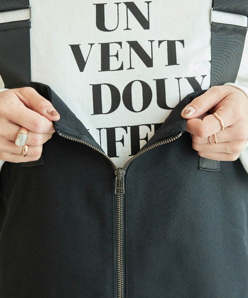 Dickies(ディッキーズ)の「【WEB限定】【Dickies/ディッキーズ】起毛ポリツイルジャンスカ(ジャンパースカート・レディース・ブラック/キャメル・38)」の12枚目の写真