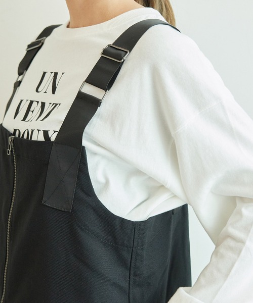 Dickies(ディッキーズ)の「【WEB限定】【Dickies/ディッキーズ】起毛ポリツイルジャンスカ(ジャンパースカート・レディース・ブラック/キャメル・38)」の13枚目の写真