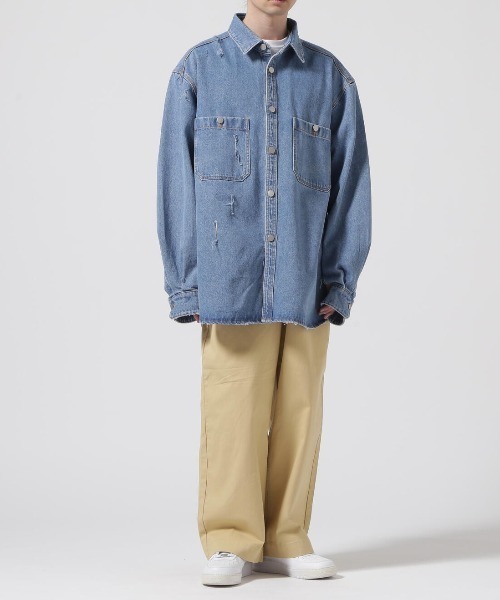 WHITELAND（ホワイトランド）の「WHITELAND/ホワイトランド/DENIM SHIRTS（シャツ/ブラウス・レディース・その他4・F）」の3枚目の写真