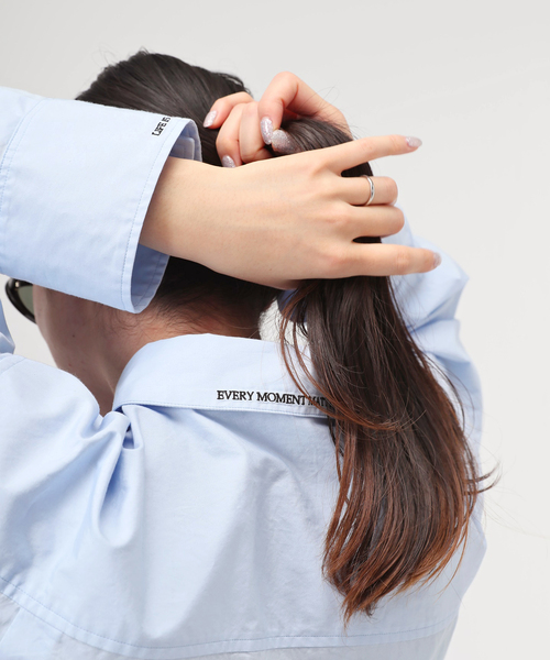 AP STUDIO(エーピーストゥディオ)の「エンブロイダリー シャツ(シャツ/ブラウス・レディース・サックスブルー/ホワイト・FREE)」の11枚目の写真