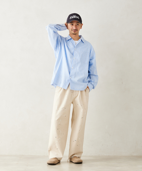 JOURNAL STANDARD relume（ジャーナルスタンダード　レリューム）の「プロセシング アッシュデニムパンツ（デニムパンツ・メンズ・ベージュ系その他・MEDIUM/LARGE）」の22枚目の写真