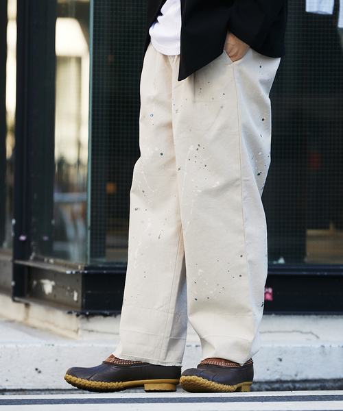 JOURNAL STANDARD relume（ジャーナルスタンダード　レリューム）の「プロセシング アッシュデニムパンツ（デニムパンツ・メンズ・ベージュ系その他・MEDIUM/LARGE）」の2枚目の写真