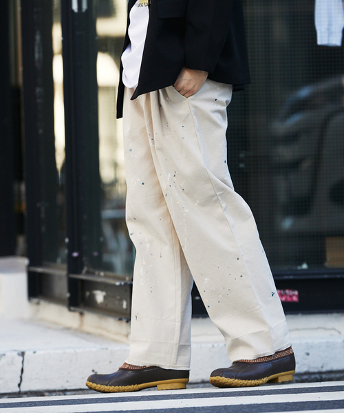 JOURNAL STANDARD relume（ジャーナルスタンダード　レリューム）の「プロセシング アッシュデニムパンツ（デニムパンツ・メンズ・ベージュ系その他・MEDIUM/LARGE）」の4枚目の写真