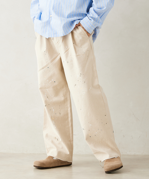 JOURNAL STANDARD relume（ジャーナルスタンダード　レリューム）の「プロセシング アッシュデニムパンツ（デニムパンツ・メンズ・ベージュ系その他・MEDIUM/LARGE）」の7枚目の写真