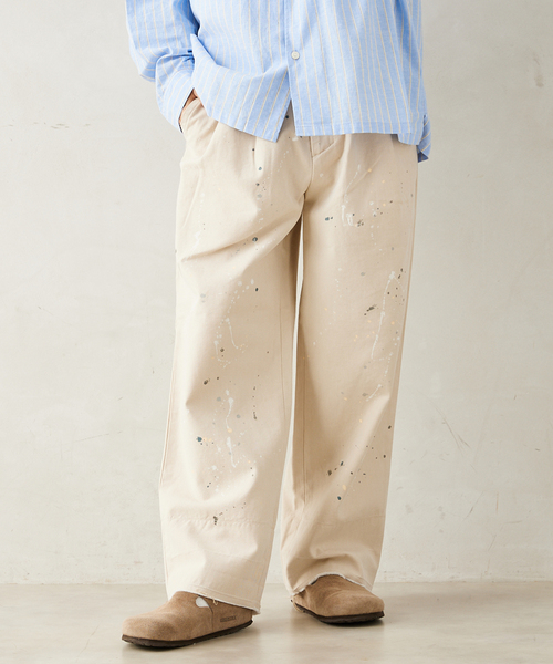 JOURNAL STANDARD relume（ジャーナルスタンダード　レリューム）の「プロセシング アッシュデニムパンツ（デニムパンツ・メンズ・ベージュ系その他・MEDIUM/LARGE）」の6枚目の写真