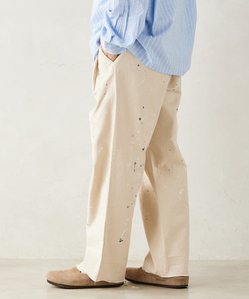 JOURNAL STANDARD relume（ジャーナルスタンダード　レリューム）の「プロセシング アッシュデニムパンツ（デニムパンツ・メンズ・ベージュ系その他・MEDIUM/LARGE）」の8枚目の写真