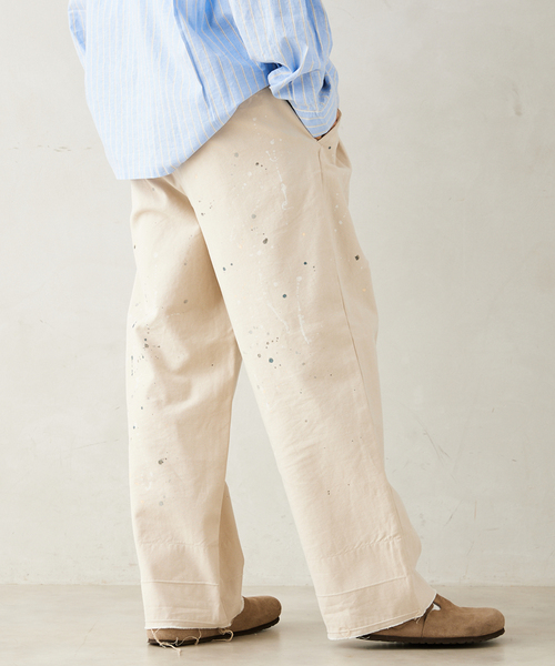 JOURNAL STANDARD relume（ジャーナルスタンダード　レリューム）の「プロセシング アッシュデニムパンツ（デニムパンツ・メンズ・ベージュ系その他・MEDIUM/LARGE）」の16枚目の写真