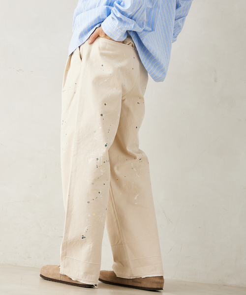 JOURNAL STANDARD relume（ジャーナルスタンダード　レリューム）の「プロセシング アッシュデニムパンツ（デニムパンツ・メンズ・ベージュ系その他・MEDIUM/LARGE）」の14枚目の写真