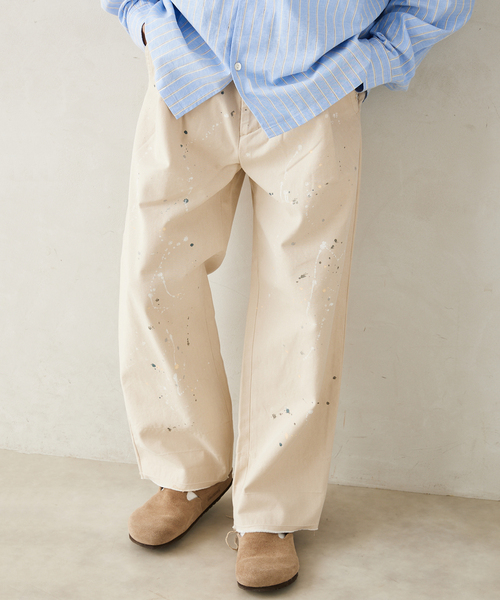 JOURNAL STANDARD relume（ジャーナルスタンダード　レリューム）の「プロセシング アッシュデニムパンツ（デニムパンツ・メンズ・ベージュ系その他・MEDIUM/LARGE）」の18枚目の写真