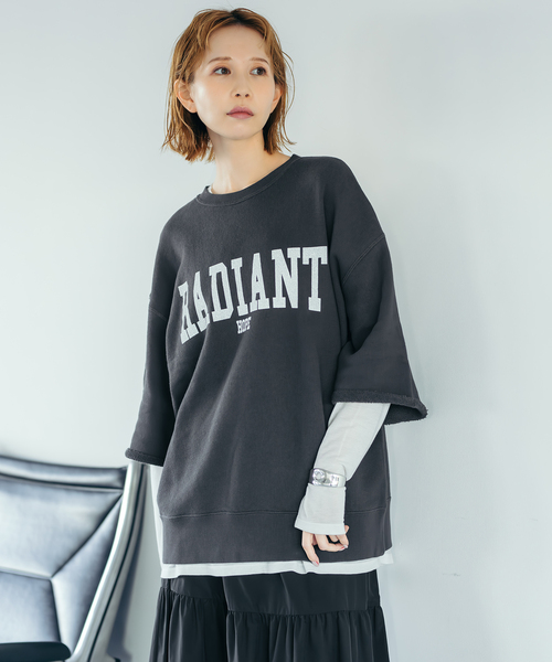 美品！ジャーナルスタンダードholiday スウェット HOLIDAY/ホリデイ】 MINI SWEAT RUFFLE TOPS：スウェット