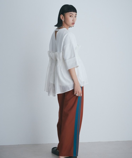 みゆっちママ　美品　ROSE BUD ドッキングフリルカットソー　半袖 ROSE BUD｜ドッキングフリルカットソー | Rakuten Fashion(楽天