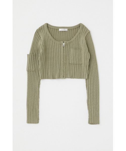 MOUSSY マウジー　ZIP UP KNIT カーディガン MOUSSY | ZIP UP KNIT カーディガン (カーディガン ) |SHEL'TTER