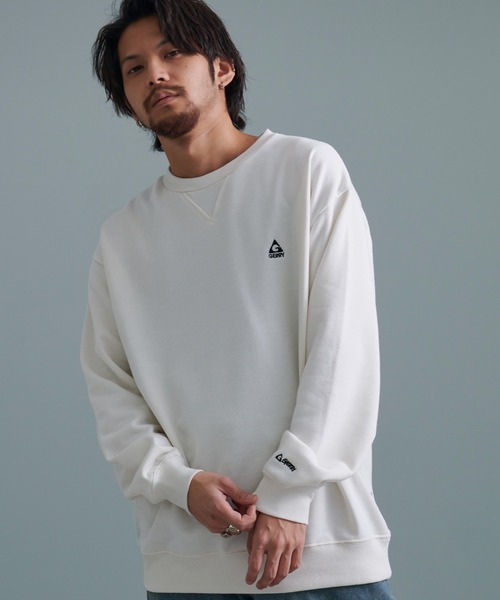GERRY（ジェリー）の「『GERRY/ジェリー』裏毛バック車刺繍プリント長袖クルーネックカットソー（Tシャツ/カットソー・メンズ・ダークグレー/ネイビー/アイボリー/アッシュグレー・L/M）」の14枚目の写真