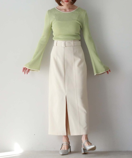 DT♪ 1EVVIVA スリット入りペンシルスカート 関税込 スリット入りペンシルスカート（女の子） 通販【ニッセン】