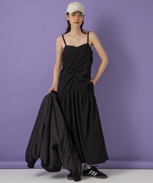 eL（エル）の「【eL】Shirring Bare One-piece/102247（ワンピース）」