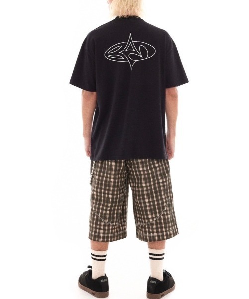 Basic Pleasure Mode（ベーシックプレジャーモード）の「【Basic Pleasure Mode】BLAINE SS TEE / 【ベーシックプレジャーモード】ロゴプリント半袖Tシャツ（Tシャツ/カットソー・メンズ・ブラック・L）」の4枚目の写真